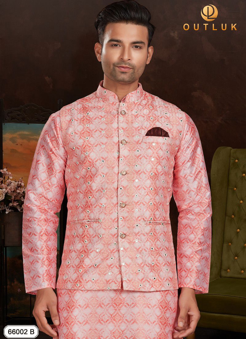 Outluk Vol 66 B Fancy Function Wear Heavy Designer Jacket Collection